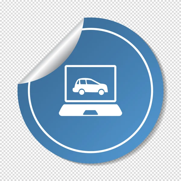 Car diagnostics icon — Stock Vector