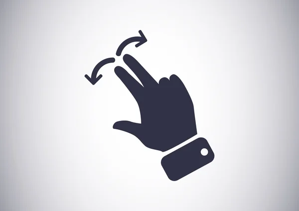 Touch operatie web-pictogram — Stockvector