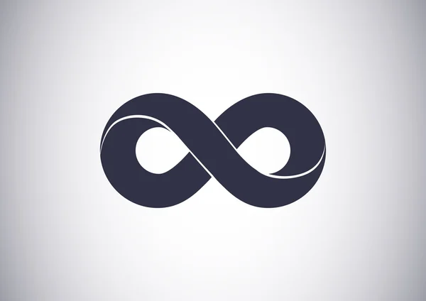 Infinity tecken ikon — Stock vektor