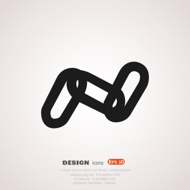 Zincir işareti iletişim web simgesi