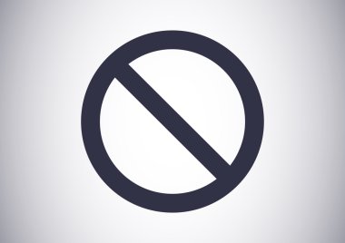 yasak işareti web simgesi