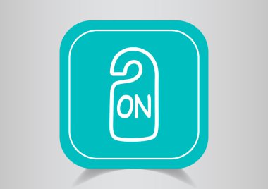 Web simgesi üzerinde oturum.