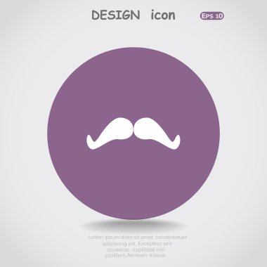 Retro bıyık web simgesi