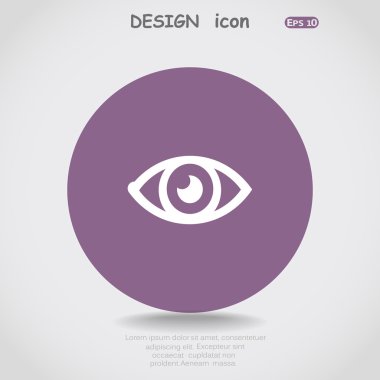 Göz düğme simgesi