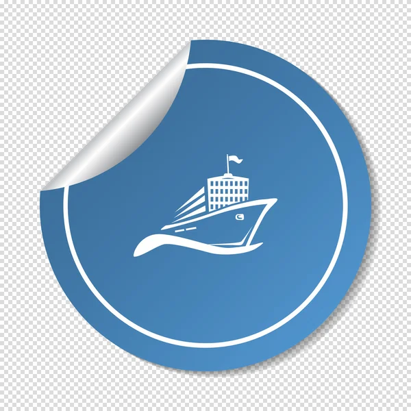 Schip web pictogram — Stockvector