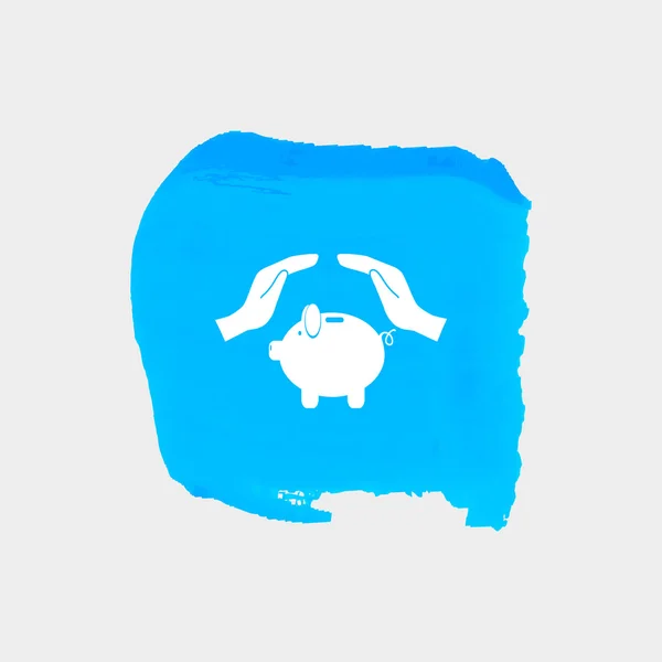 Icône web Piggybank — Image vectorielle