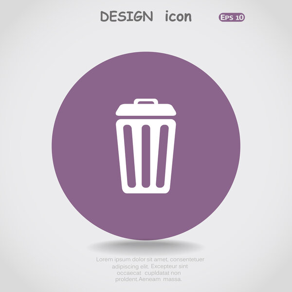 иконка мусорного бака
.