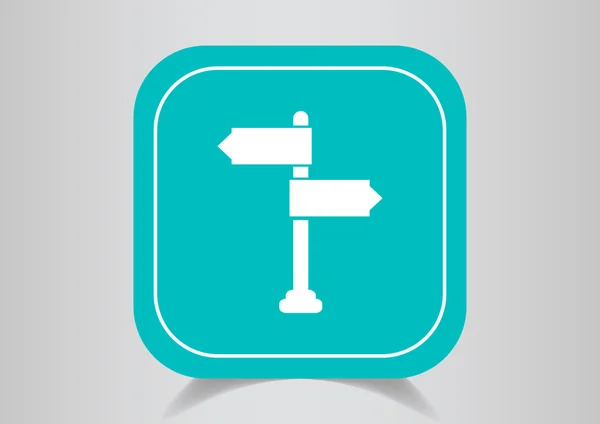 Signpost icono web — Vector de stock