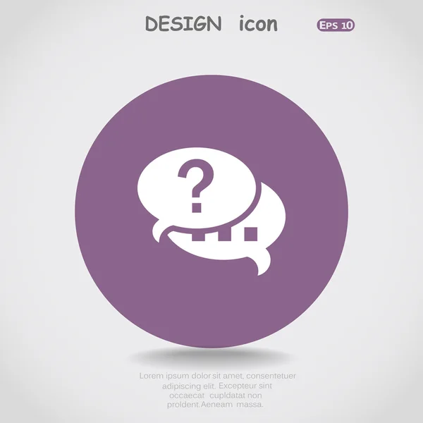 Messenger web icon — Stock Vector
