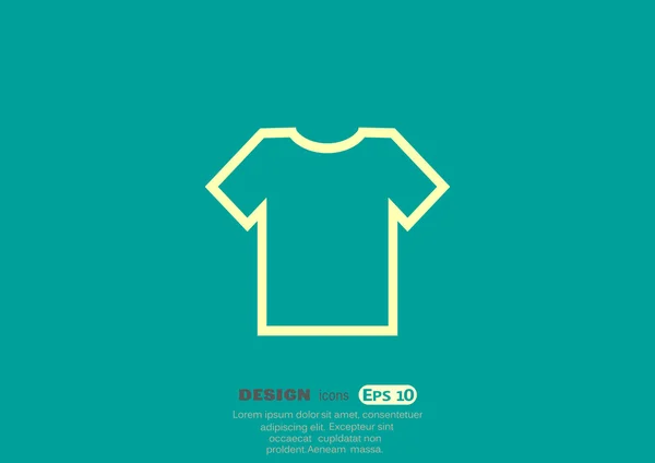 Icône simple T-shirt — Image vectorielle