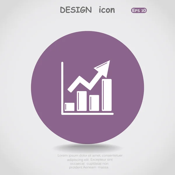 Pictografía del gráfico de negocios — Vector de stock