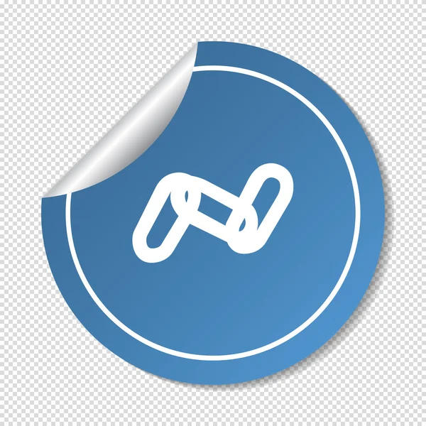 Chaîne signe communication web icône — Image vectorielle