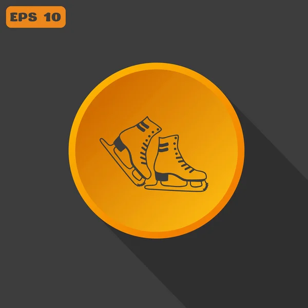 Patines icono web — Vector de stock