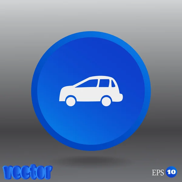 Icono web del coche . — Vector de stock