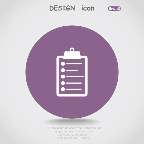 Nota icono web — Vector de stock