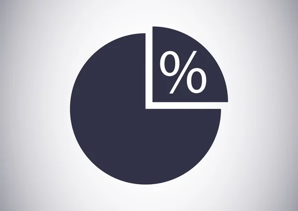 Percentage web pictogram — Stockvector