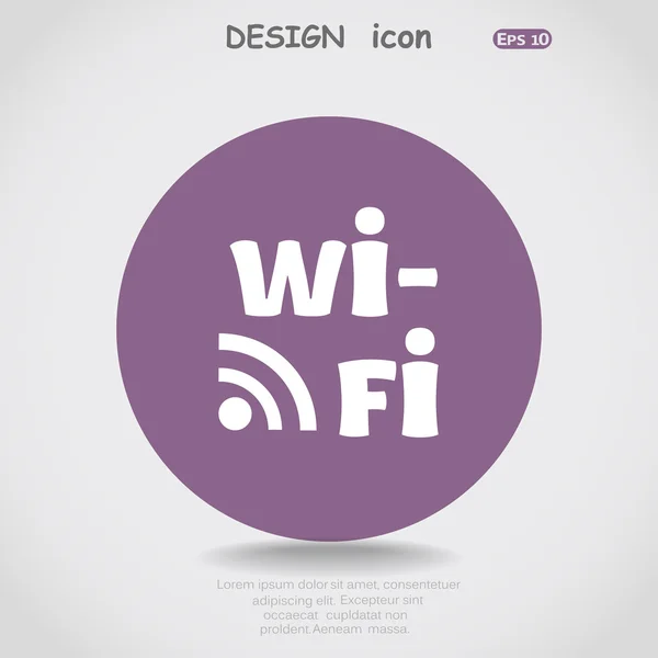 Ikona webové Wi-fi — Stockový vektor