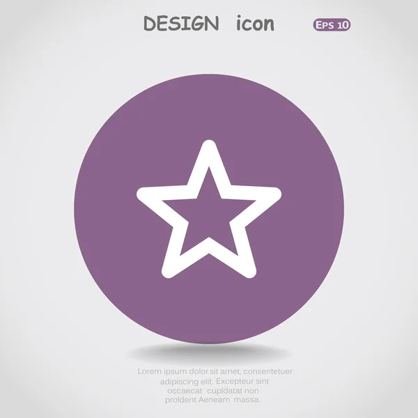 Star web icon — Stock Vector