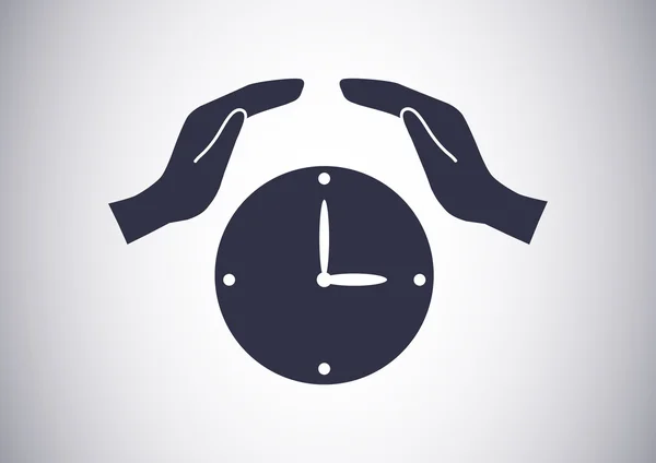 Reloj icono web — Vector de stock