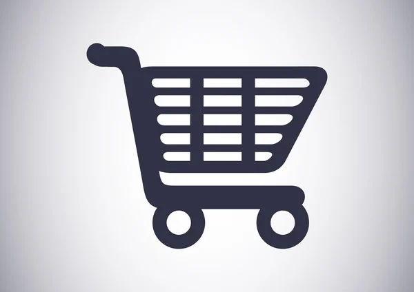 Shopping cart web icon — Stock Vector