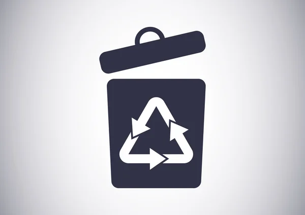 Trash can icon — Stock Vector