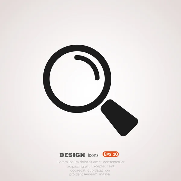 Search Icon. Magnifying Glass. — Stock Vector