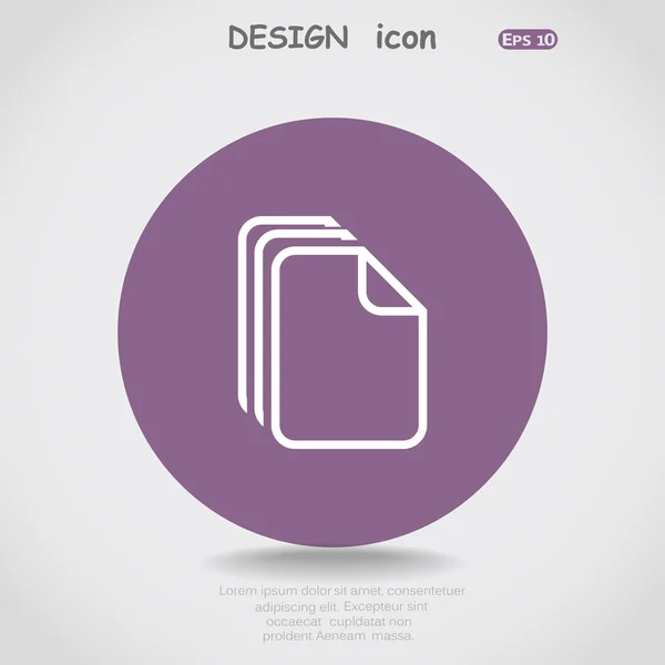 Archivo icono web — Vector de stock