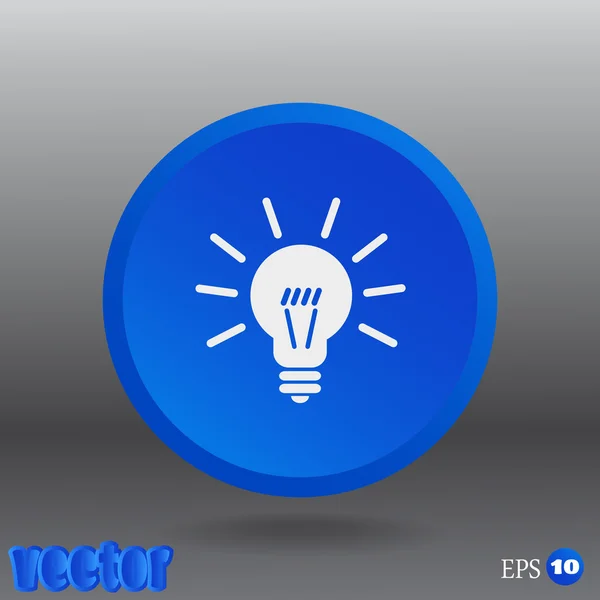 Light sign ideas web icon — Stock Vector