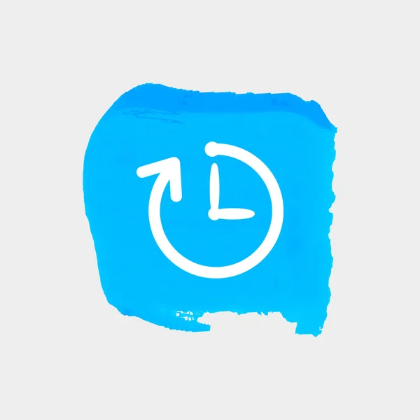 Horloge web pictogram — Stockvector