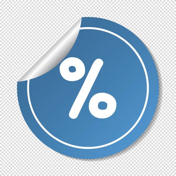 Pourcentage icône web — Image vectorielle
