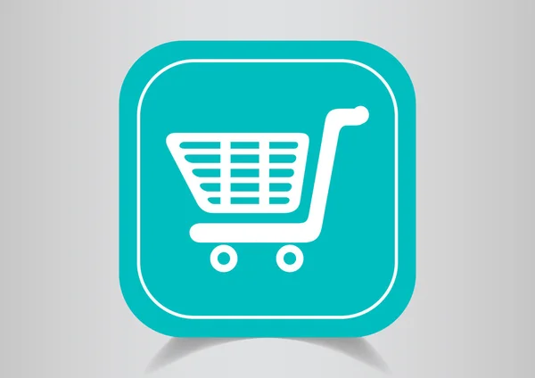 Alışveriş sepeti web simgesi — Stok Vektör
