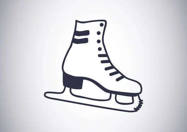 Skate icono web — Vector de stock