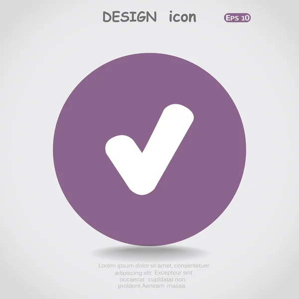 Web-Icon prüfen — Stockvektor