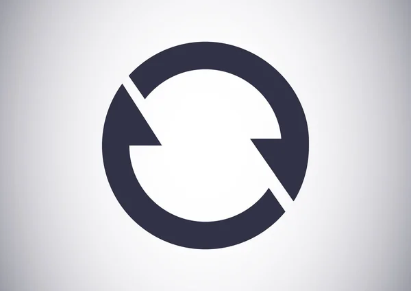 Flechas de rotación icono web . — Vector de stock