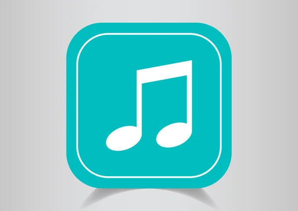 Music note web icon — стоковый вектор