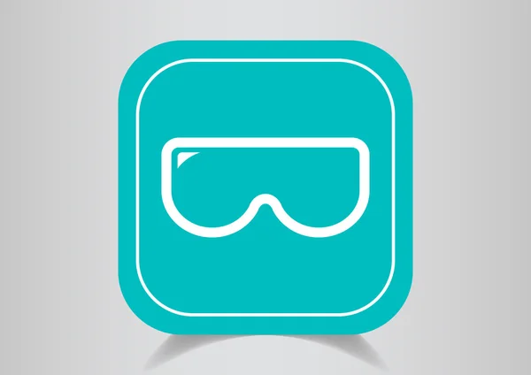 Scuba mask web icon — Stock Vector