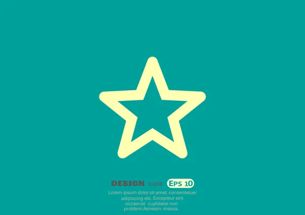 Estrella icono web — Archivo Imágenes Vectoriales