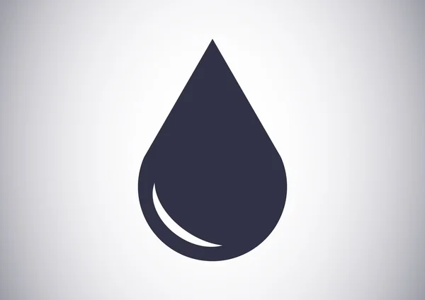 Liquid droplet web icon — Stock Vector