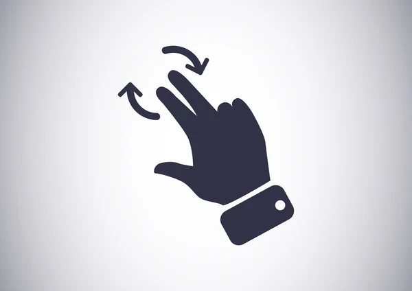 Touch operatie web-pictogram — Stockvector