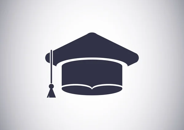 Öğrenci mezuniyet şapka — Stok Vektör