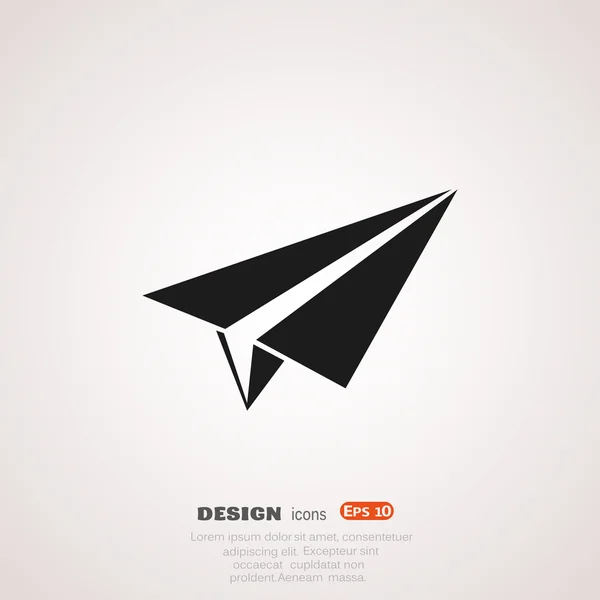 纸飞机、 web 图标、 矢量设计. — 图库矢量图片