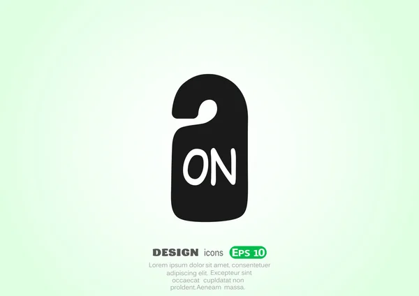 Signe sur l'icône web . — Image vectorielle