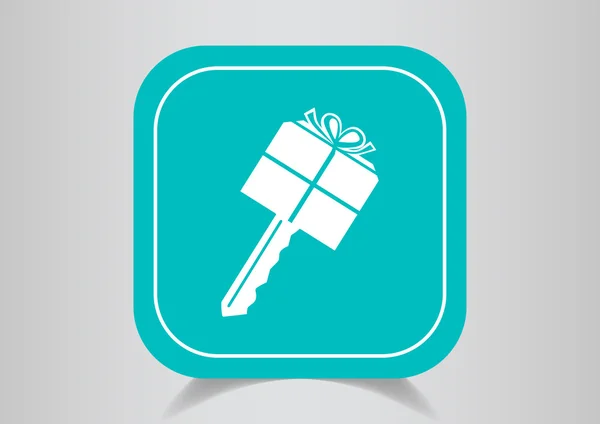 Gift Key icon — Stock Vector