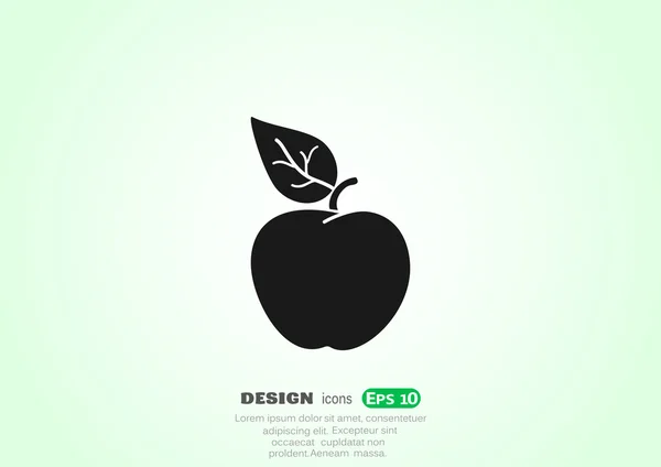 Apple, icône Web . — Image vectorielle