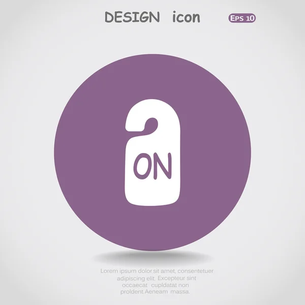 Iniciar sesión icono web . — Vector de stock