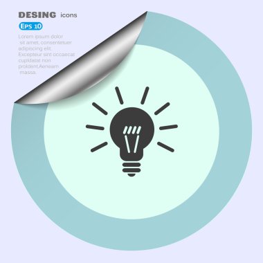Işık işareti fikirler web simgesi