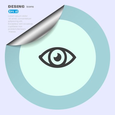 Göz düğme simgesi