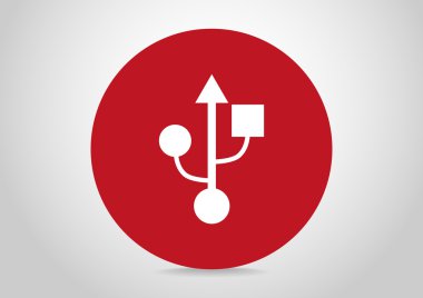 Bağlantı noktası usb, web simgesi.