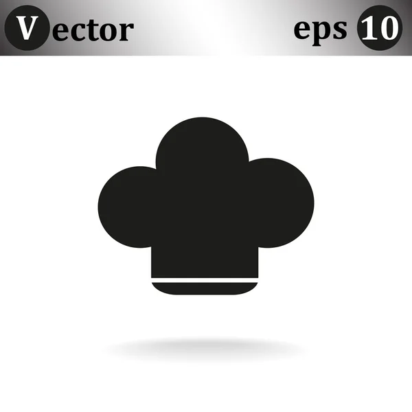 Kocken huvudbonad ikonen — Stock vektor