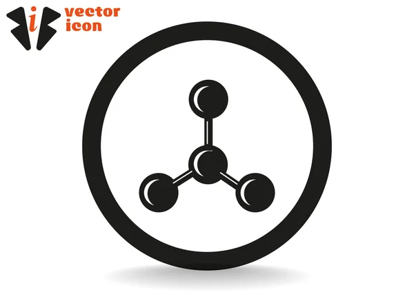 Moleculaire samengestelde web pictogram — Stockvector